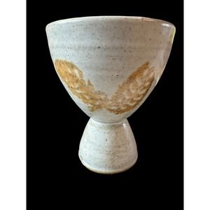 Vintage Pottery Trinket Holder Butterfly 4"T Made In Maine OOAK RARE